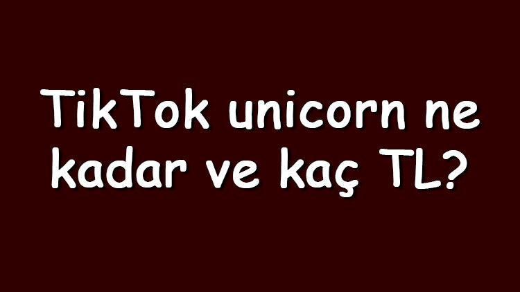 TikTok unicorn ne kadar ve kaç TL TikTokda unicorn hediyesi nasıl verilir ve kaç para kazandırır