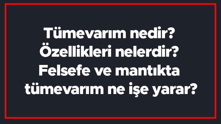 Tümevarım nedir Özellikleri nelerdir Felsefe ve mantıkta tümevarım ne işe yarar