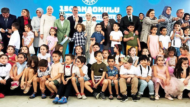 Emine Erdoğan 150 anaokulunu birden açtı: Okul öncesinde hedef % 100