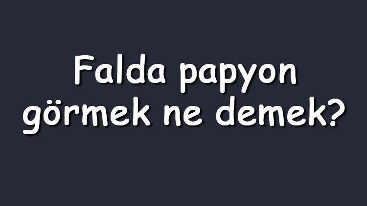 Falda papyon görmek ne demek Kahve falında siyah, beyaz ve açık papyon figürü çıkması