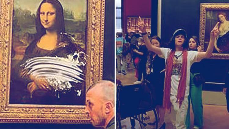 Mona Lisaya pastalı saldırı Saldırganın kimliği şaşırttı