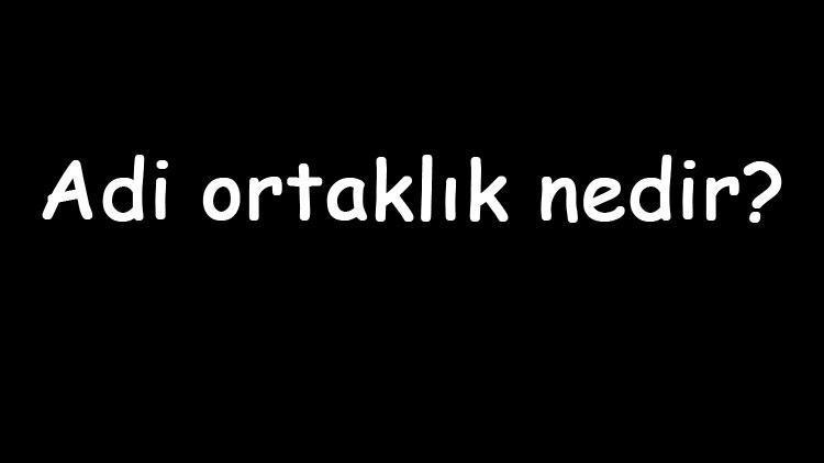 Adi ortaklık nedir Nasıl kurulur Adi ortaklık şahıs şirketi midir Sözleşmesi nasıl yapılır