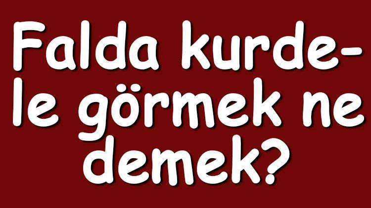 Falda kurdele görmek ne demek? Kahve falında siyah, büyük, uzun ve ters kurdele çıkması