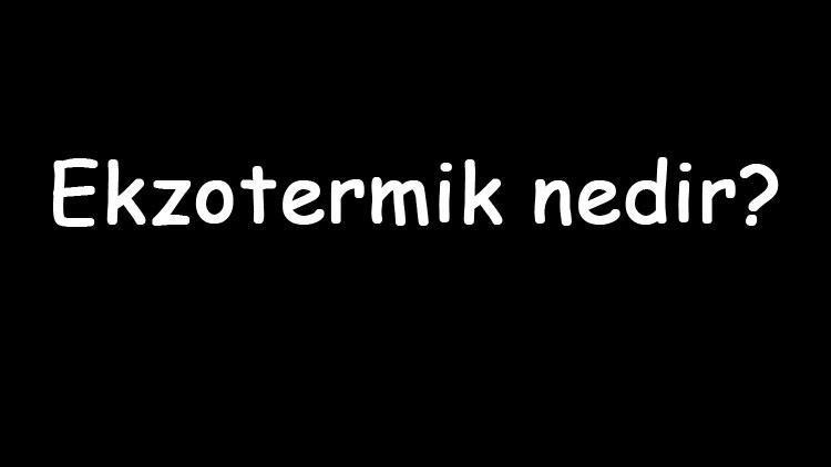 Ekzotermik nedir Özellikleri nelerdir Ekzotermik tepkime denklemi ve formülü