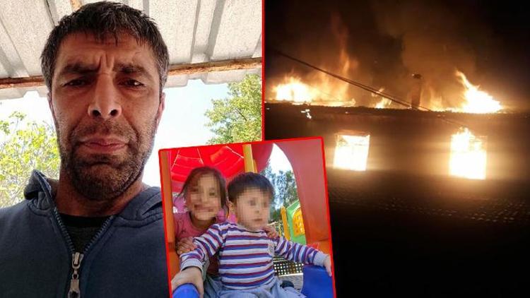 Manisada dehşet Evini ateşe veren koca öldü, eşi ve 2 çocuğu ağır yaralı