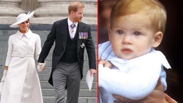 Babasının kızı: Prens Harry ile Meghan Markle bir yaşına giren Lilibetin yüzünü sonunda gösterdi