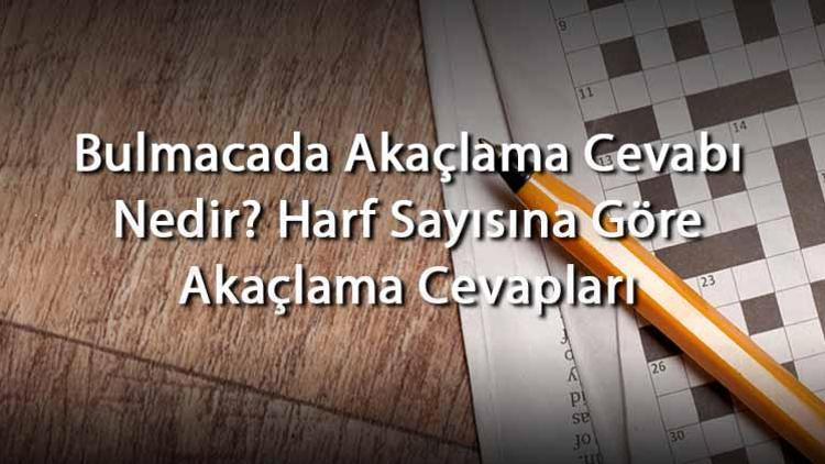 Bulmacada Akaçlama Cevabı Nedir Harf Sayısına Göre Akaçlama Cevapları