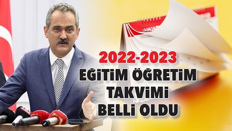 2022-2023 Eğitim Öğretim Takvimi belli oldu