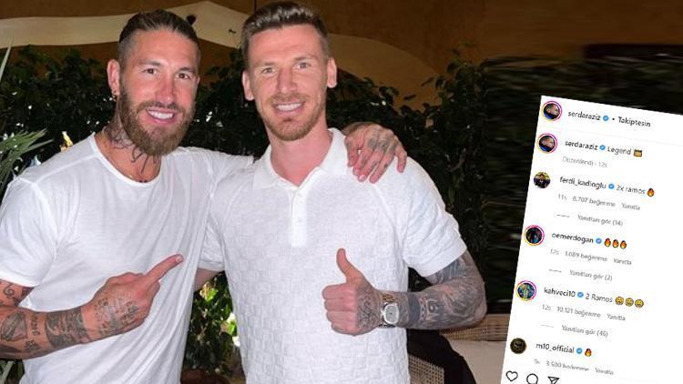 Fenerbahçeli Serdar Aziz ile Sergio Ramos buluştu Marmariste idman yaptılar...