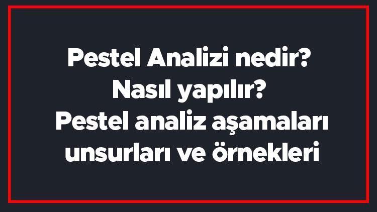 Pestel Analizi nedir Nasıl yapılır Pestel analiz aşamaları, unsurları ve örnekleri