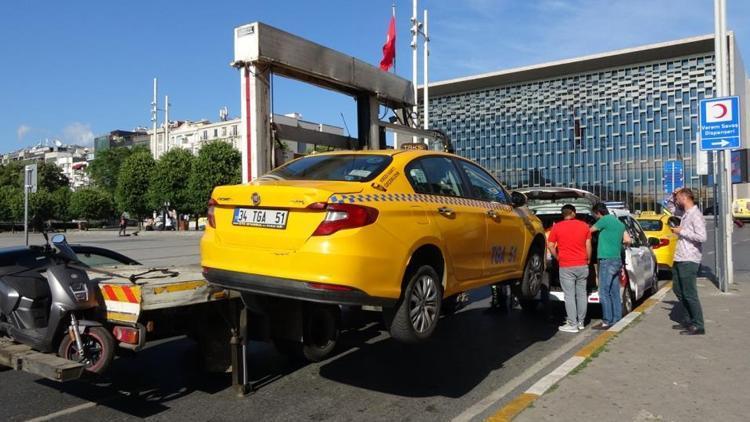 Taksimde taksi denetimi: Ceza yağdı