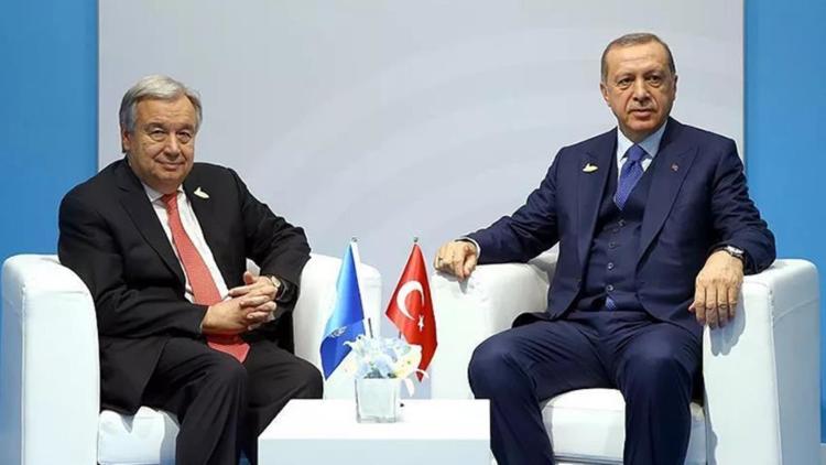 Son dakika: Cumhurbaşkanı Erdoğan, Guterres ile görüştü Ukrayna tahılının ihracatı... Çabalar sürüyor