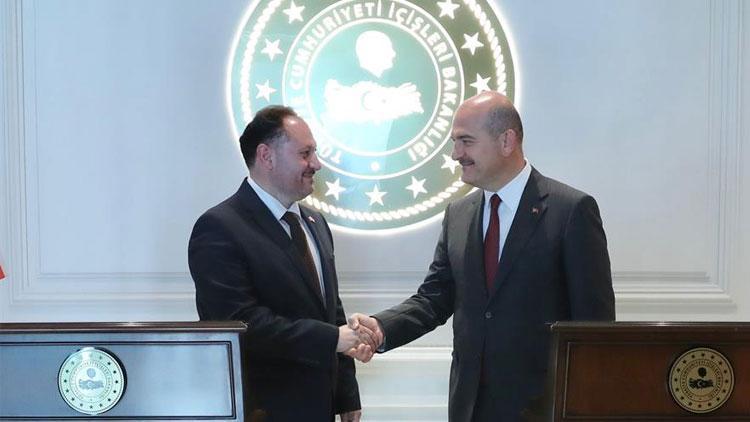 Bakan Soylu, KKTC İçişleri Bakanı Öztürkler ile görüştü