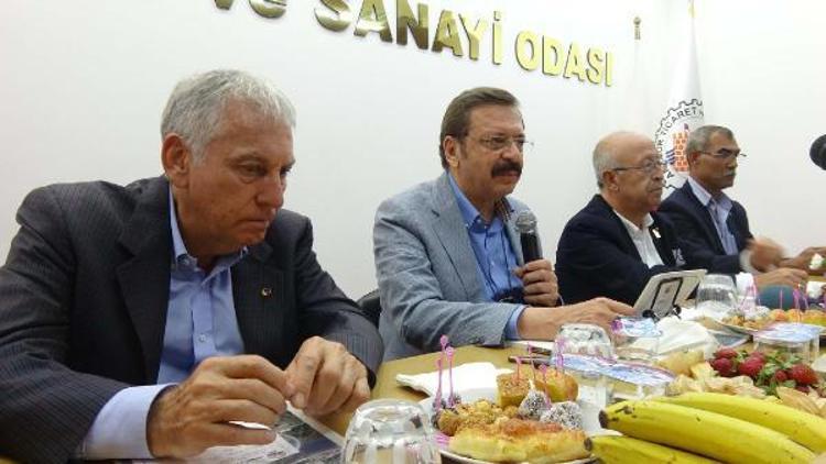 TOBB Başkanı Hisarcıklıoğlu Anamurda sektör temsilcileriyle buluştu