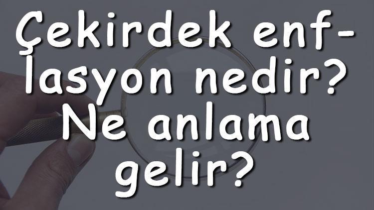 Çekirdek enflasyon nedir Ne anlama gelir Çekirdek enflasyon nasıl hesaplanır