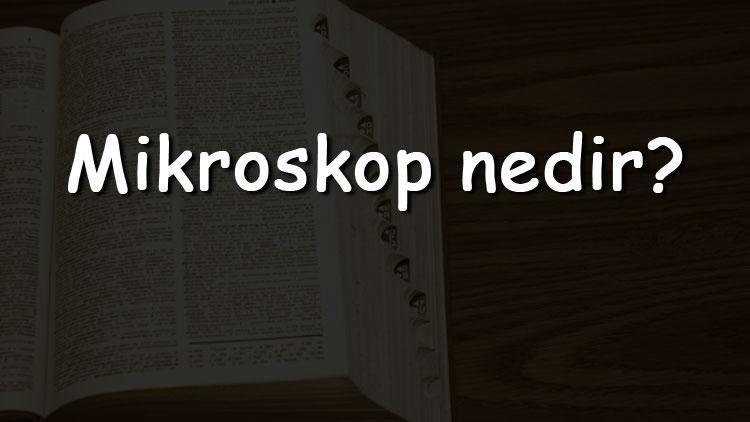 Mikroskop nedir Ne işe yarar ve nasıl kullanılır Mikroskop ne zaman icat edildi