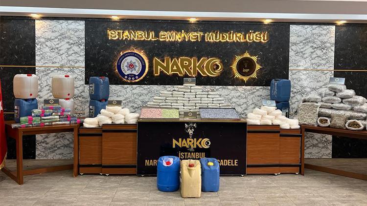 İstanbuldaki operasyonlarda 367 kilogram uyuşturucu yakalandı