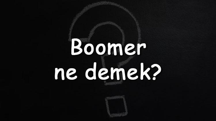 Boomer ne demek Ok boomer anlamı nedir