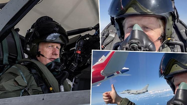 Sosyal medya bu görüntüleri konuşuyor... Boris Johnson giderayak pilot oldu