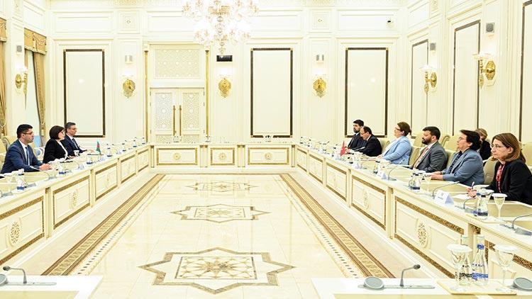 Bakan Yanık, Azerbaycan Milli Meclis Başkanı Gafarova ile görüştü