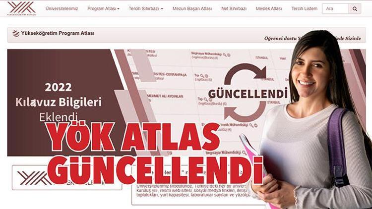 YÖK Atlas güncellendi