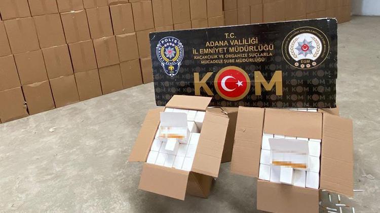 Bakan Soylu, 39 milyon boş makaron ele geçiren Adana polisini tebrik etti