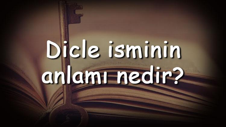 Dicle isminin anlamı nedir ve Dicle ne demek Dicle adının özellikleri, analizi ve kökeni