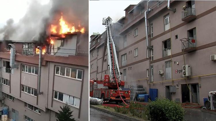 Başakşehir Çorapçılar Sanayi Sitesinde yangın