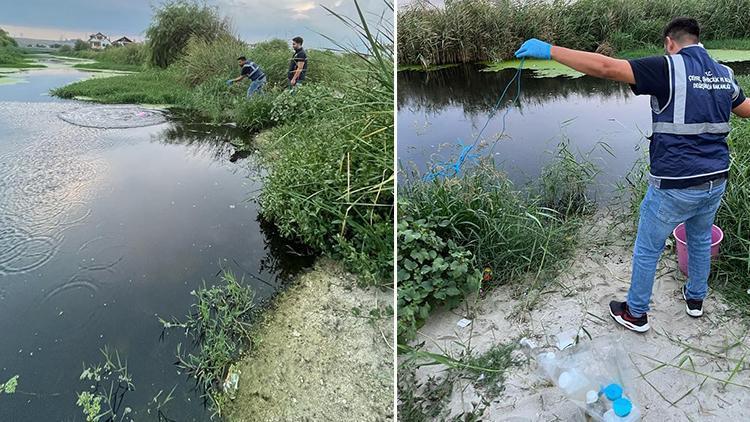 Tekirdağ Kınıklı Deresi’ndeki siyah renkli kirliliğe inceleme başlatıldı