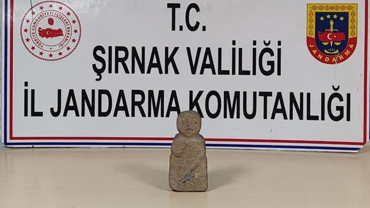 Şırnak’ta kaçakçılık operasyonu: Neolitik dönemden heykelcik ele geçirildi