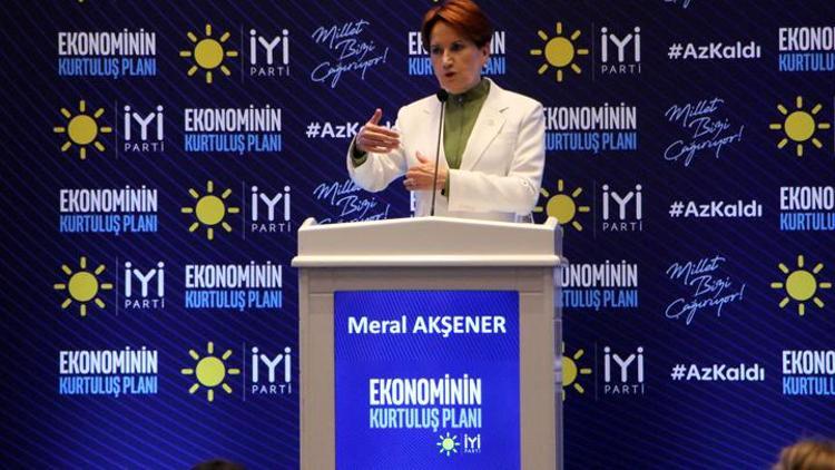 Akşener partisinin ekonomi toplantısında konuştu