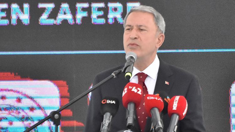 Bakan Akar: Bir asır önce var olma mücadelesi verirken, bugün dünyada söz sahibi durumdayız