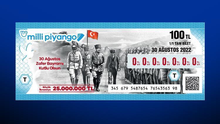Milli Piyangodan 30 Ağustosa özel çekiliş.... İkramiye 25 milyon lira
