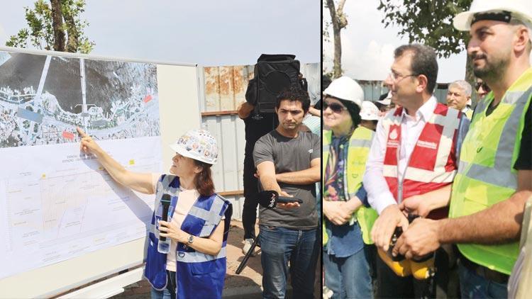 Eminönü tramvayı için düğmeye basıldı