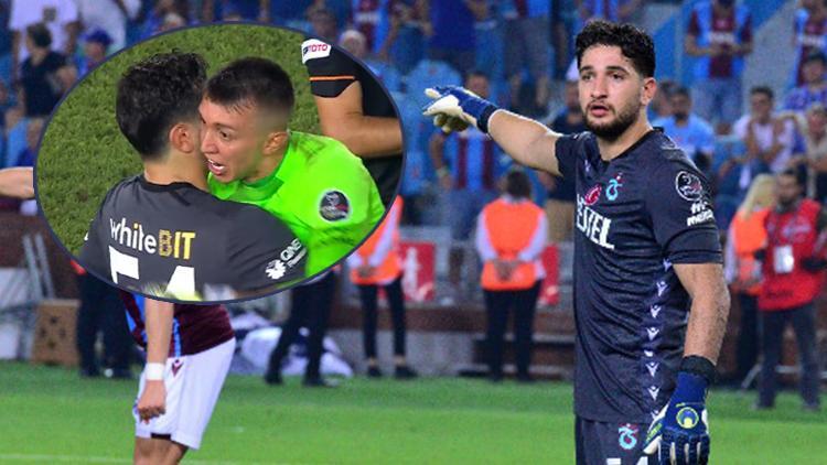 Trabzonspor - Galatasaray maçına Muhammet Taha Tepe damga vurdu Sarı kırmızılı oyuncular tebrik etti