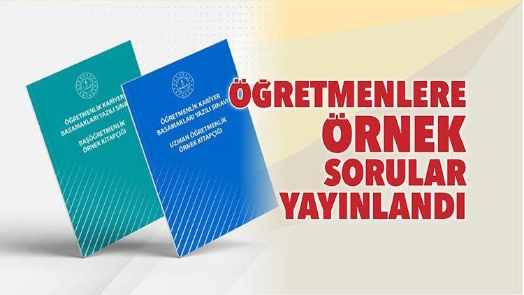 Öğretmenlere örnek sorular yayınlandı