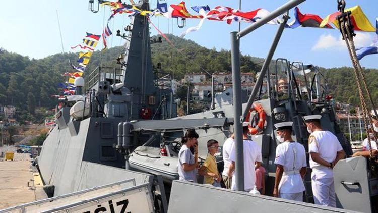 Askeri gemiler, Fethiyede halkın ziyaretine açıldı