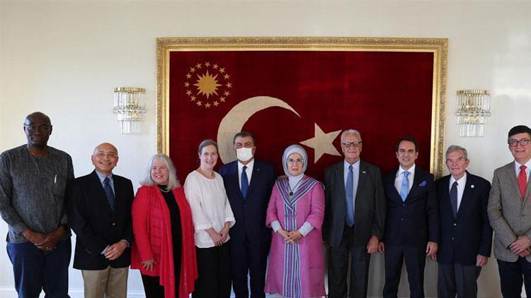 Emine Erdoğan Uluslararası Pediatri Kurumu heyetini kabul etti