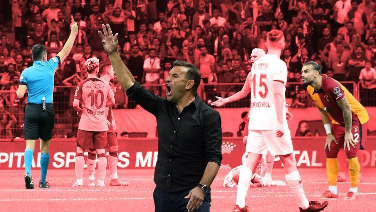 Galatasaray - Gaziantep FK maçında tartışmalı kırmızı kart kararı Okan Buruk çılgına döndü...