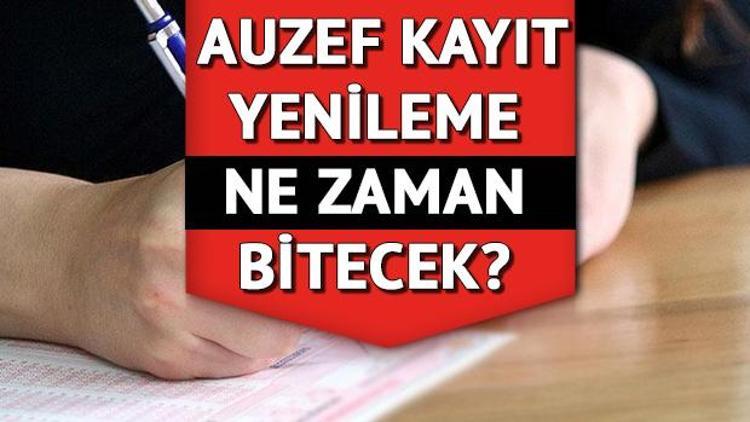 AUZEF kayıt yenileme tarihleri uzatıldı 2022-2023 Güz Dönemi AUZEF kayıt yenileme başvurusu nasıl yapılır