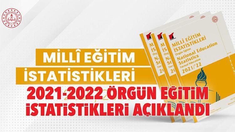 2021-2022 Örgün eğitim istatistikleri açıklandı