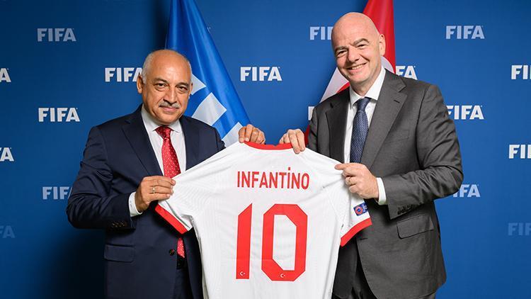 TFF Başkanı Mehmet Büyükekşi, FIFA Başkanı Gianni Infantino ile buluştu