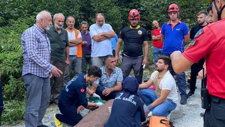 Rize’de kaybolan işçi, baygın halde bulundu