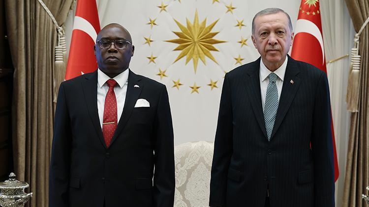 Cumhurbaşkanı Erdoğandan büyükelçi kabulü