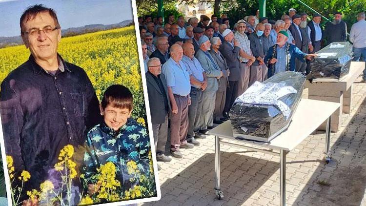 Ren Nehri’nde boğulan baba ve oğlu, Konya’da toprağa verildi