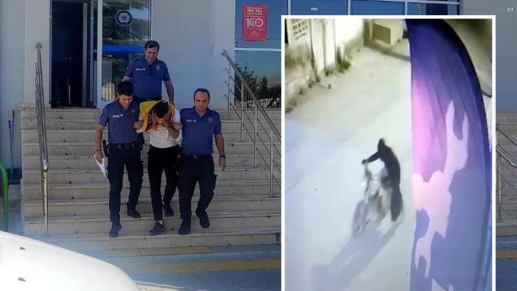 Afyonkarahisarda kadın kıyafeti giyip motosiklet çaldı; o anlar kamerada