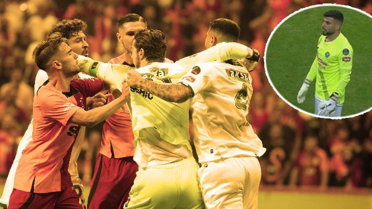 Galatasaray-Konyaspor maçında saha karıştı Kırmızı sonrası Adil Demirbağ kaleye geçti