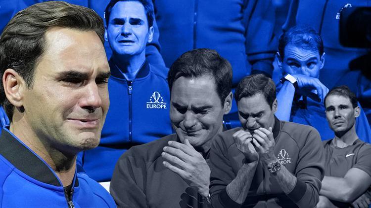 Ekselansları son kez korta çıktı Roger Federer, veda maçında ağları deldi, hüngür hüngür ağladı