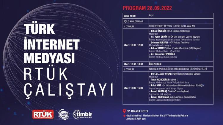 Türk İnternet Medyası Çalıştayı Ankara’da yapılacak