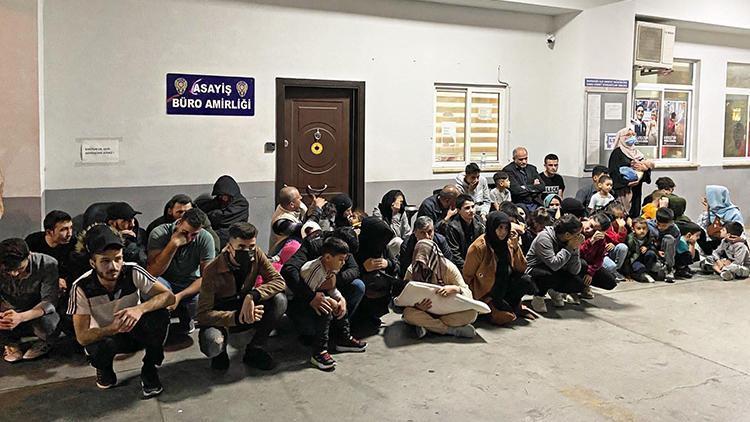 Marmariste, apart ve otellerde 85 kaçak göçmen yakalandı